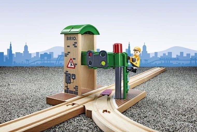 Brio World, Crossover cu semnal, jucarie din lemn