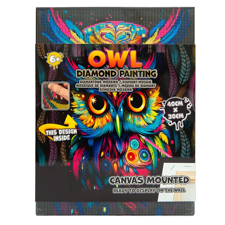 Bufnita, mozaic de diamante, set creativ