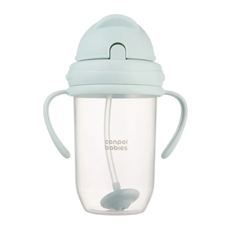 Canpol babies, cana anti-varsare si pai cu greutate, verde, 270 ml