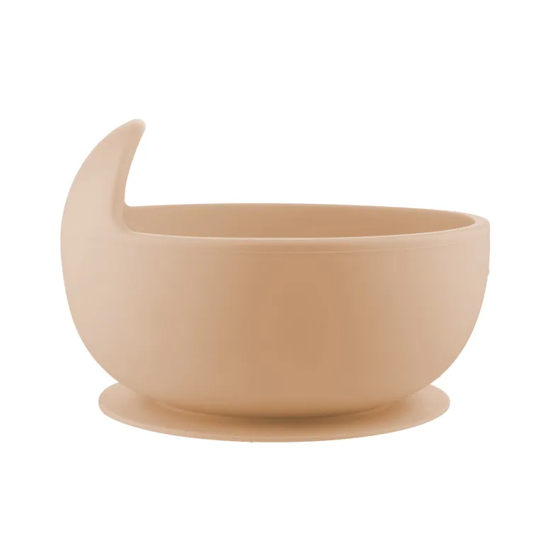 Canpol babies, castron din silicon cu ventuza, bej, 330 ml