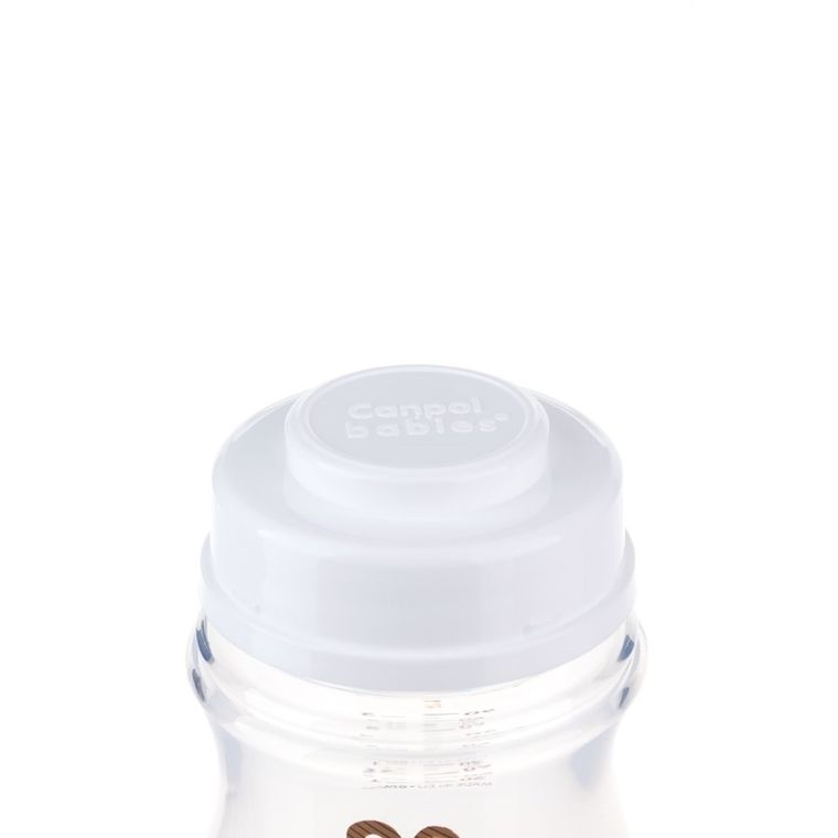 Canpol babies, EasyStart, Exotic Animals, biberon cu gatul larg, roz, 0m+, 120 ml
