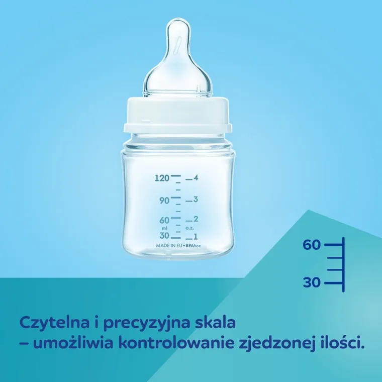 Canpol babies, EasyStart, Mountains, biberon cu tetina anticolici, bej, 120 ml