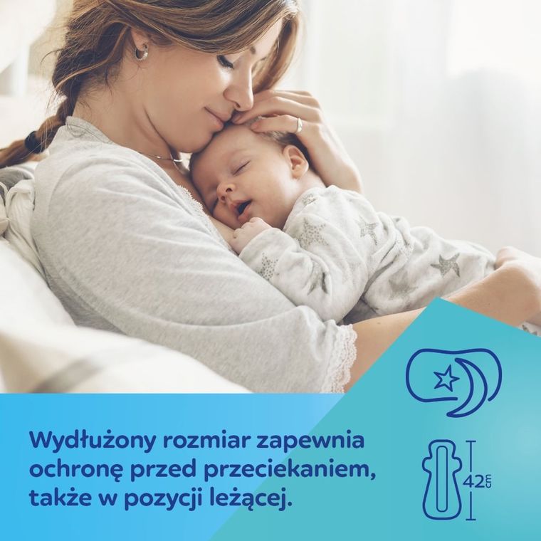 Canpol babies, Night, absorbante postnatale discrete cu aripi, de noapte, 8 buc.