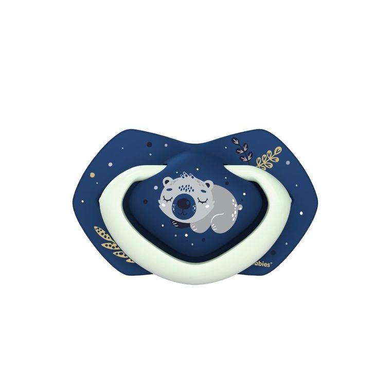 Canpol babies, Sleepy Koala, suzeta din silicon, simetrica, 18m+, 2 buc., albastru