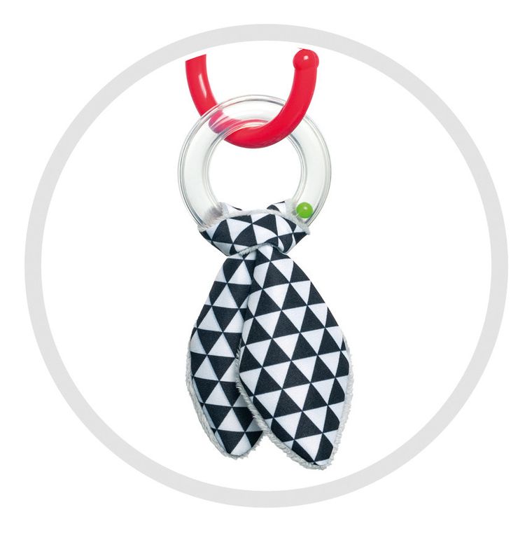 Canpol babies, spirala interactiva, rosie, imprimeu zigzag