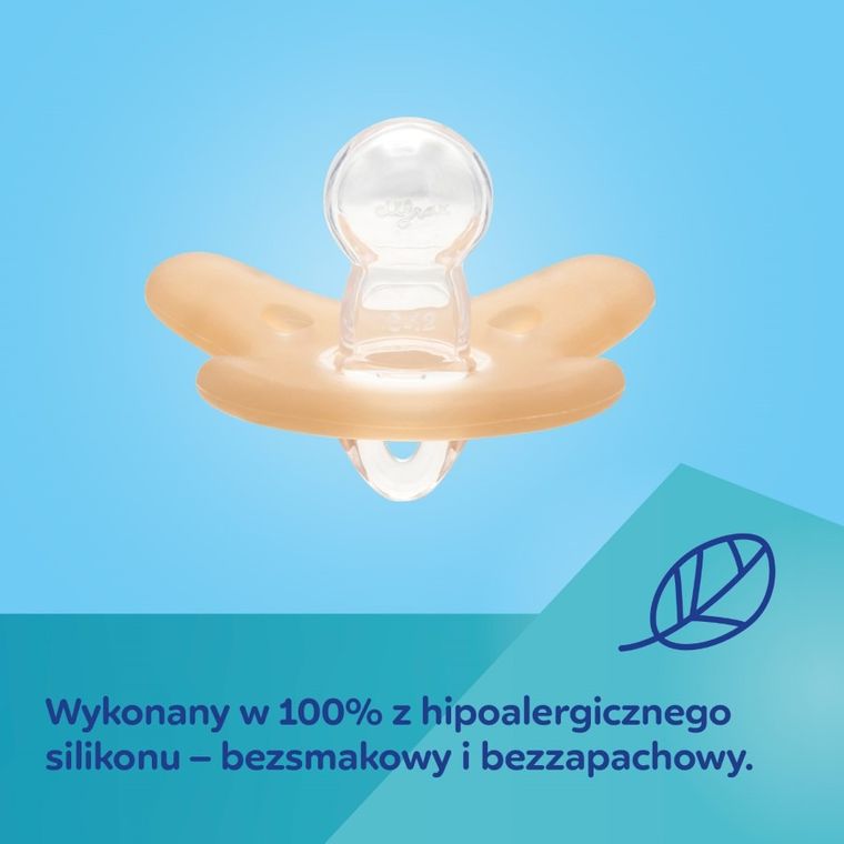 Canpol babies, suzeta din silicon, simetrica, portocaliu, 0-6m