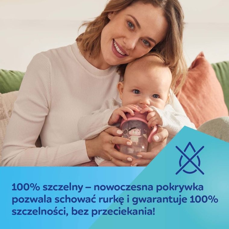 Canpol, canita anti-varsare cu pai + paie de rezerva, rosu