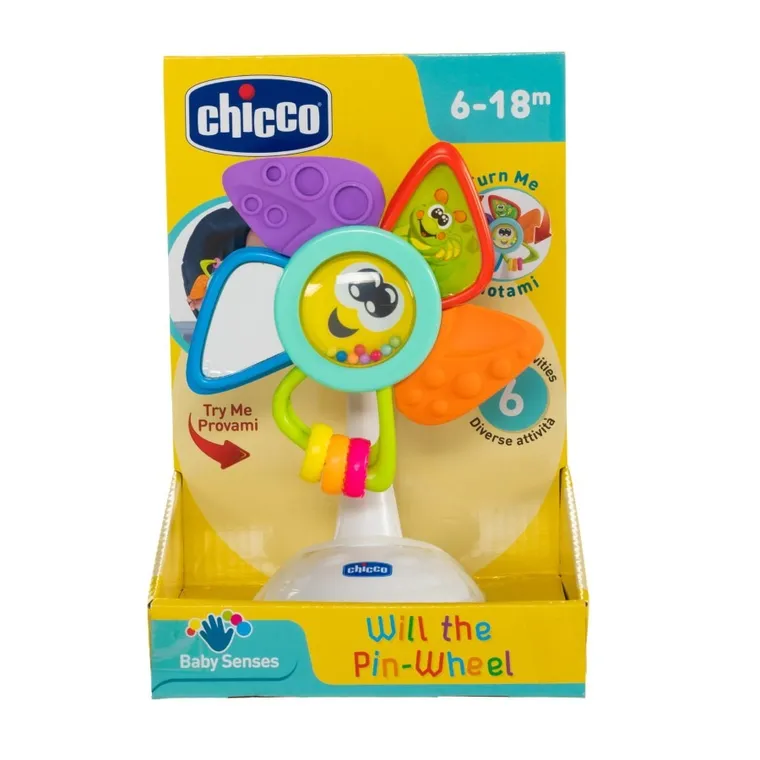 Chicco, Baby Senses, Ventilator cu ventuza, jucarie senzoriala