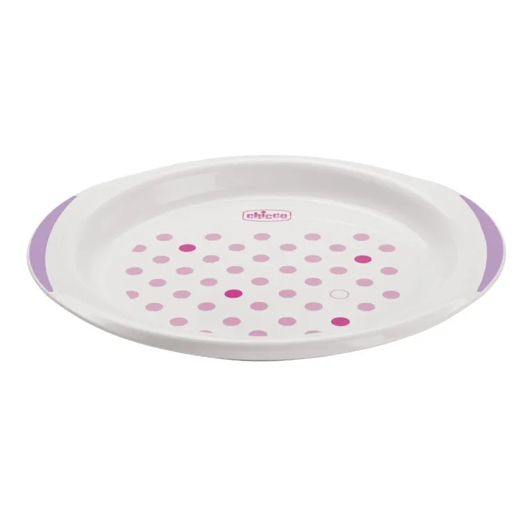 Chicco, set 2 farfurii, roz, 12 luni+
