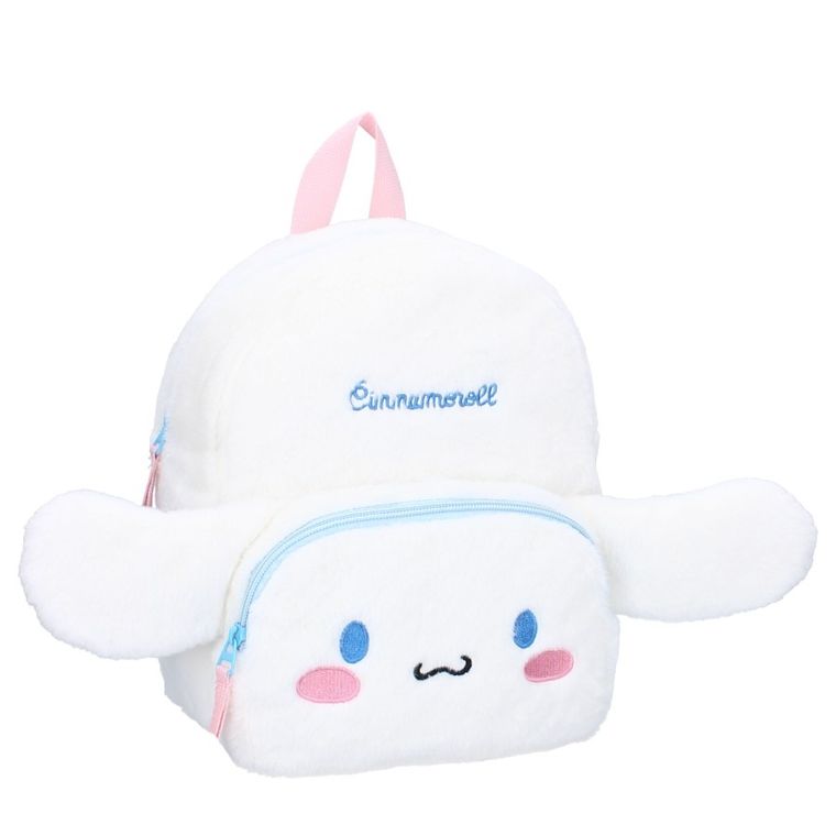 Cinnamoroll, Fluffy Festival, rucsac din plus pentru prescolar, alb