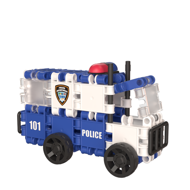 Clics Toys, Clics, Politie, set de constructie, 8 in 1