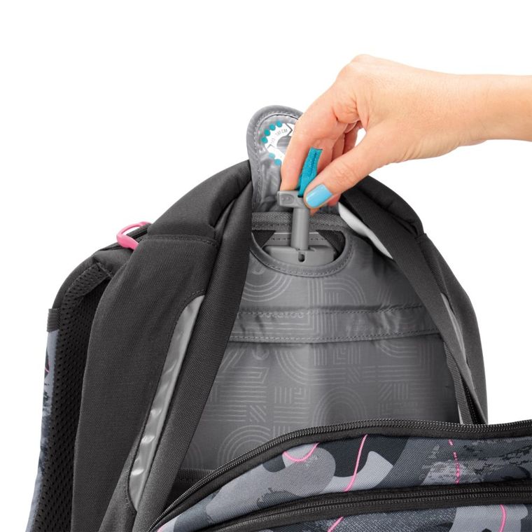 Coocazoo, Porter, rucsac pentru scoala, cu 3 compartimente, Bubble Brush