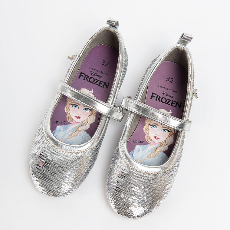 Cool Club, Balerini argintii fete, paiete, Frozen