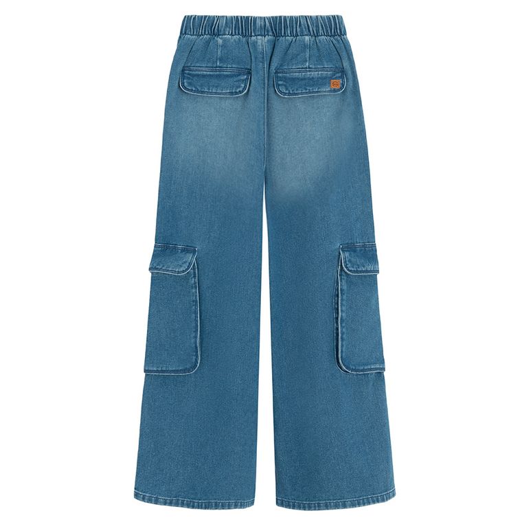 Cool Club, Blugi pentru fete, wide, albastru