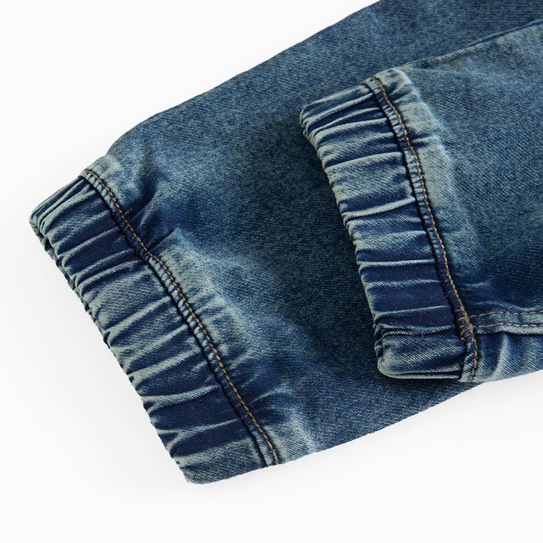 Cool Club, Blugi reglabili pentru baieti, croiala jogger, albastru