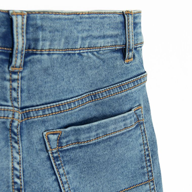 Cool Club, Blugi reglabili pentru baieti, croiala relax, albastru