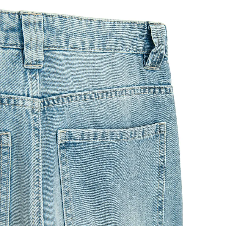 Cool Club, Blugi reglabili pentru baieti, wide leg, albastru