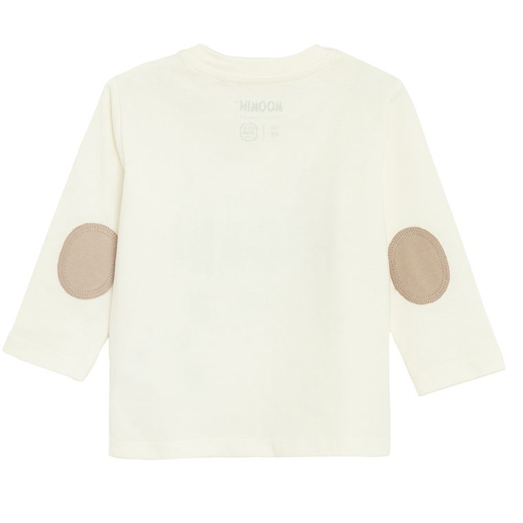 Cool Club, Bluza cu maneca lunga pentru baieti, alb, Imprimeu Moomins