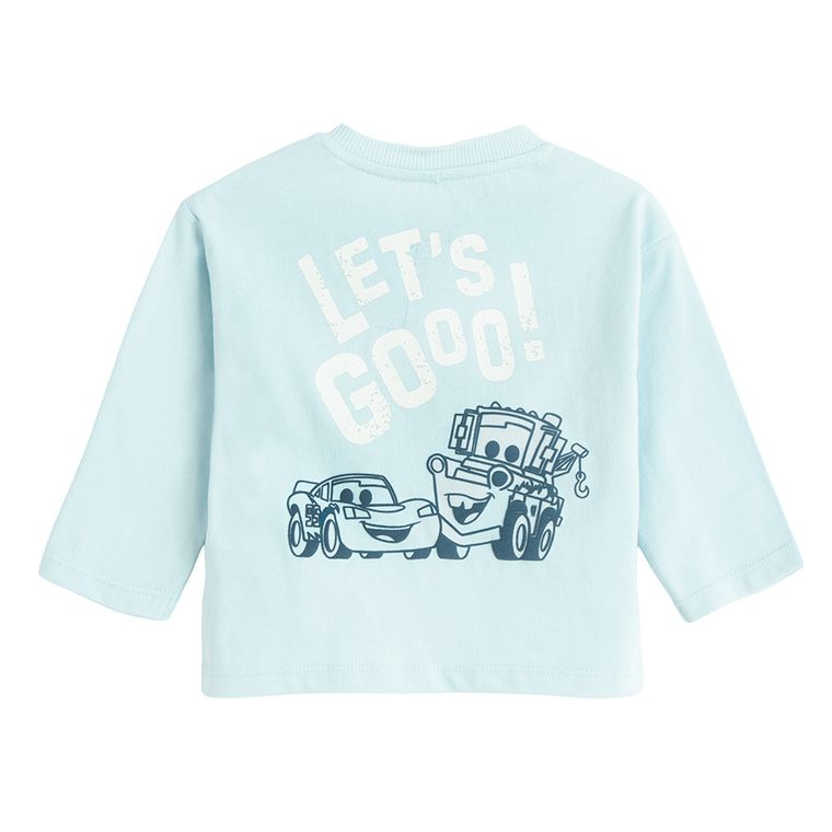 Cool Club, Bluza cu maneca lunga pentru baieti, albastru, imprimeu Cars