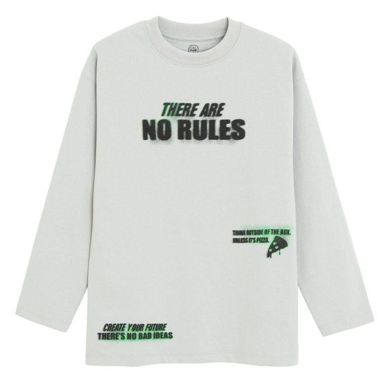 Cool Club, Bluza cu maneca lunga pentru baieti, gri