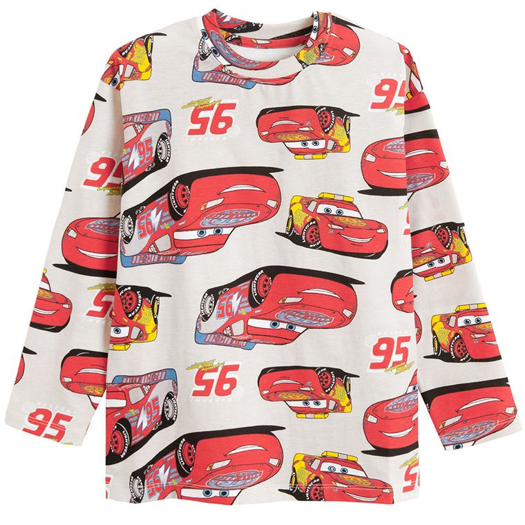 Cool Club, Bluza cu maneca lunga pentru baieti, mix, imprimeu Cars, set, 2 buc.