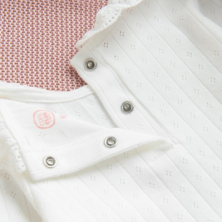 Cool Club, Bluza cu maneca lunga pentru fete, alb