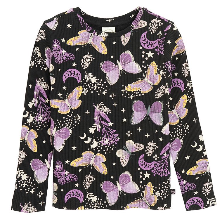 Cool Club, Bluza cu maneca lunga pentru fete, din tricot striat, mix, set, 2 buc.