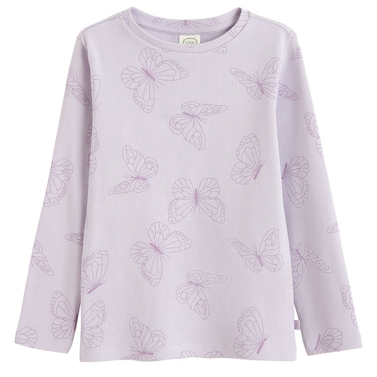 Cool Club, Bluza cu maneca lunga pentru fete, din tricot striat, mix, set, 2 buc.