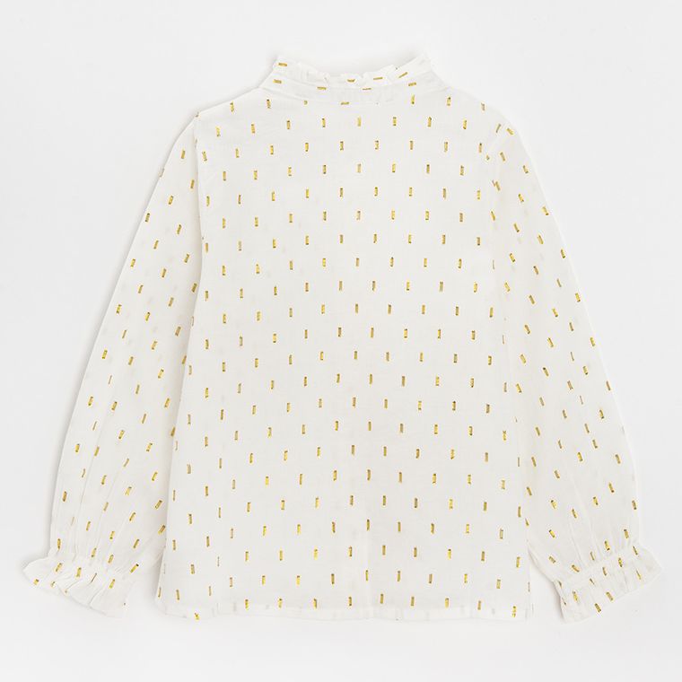 Cool Club, Bluza cu maneca lunga pentru fete, ecru