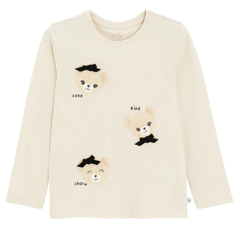 Cool Club, Bluza cu maneca lunga pentru fete, mix, set, 3 buc.