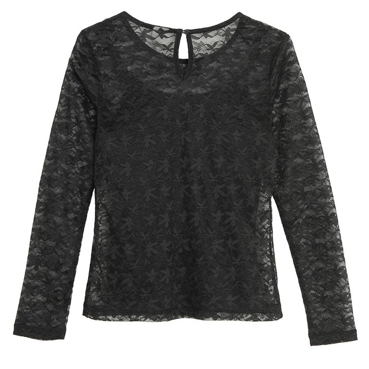 Cool Club, Bluza cu maneca lunga pentru fete, negru