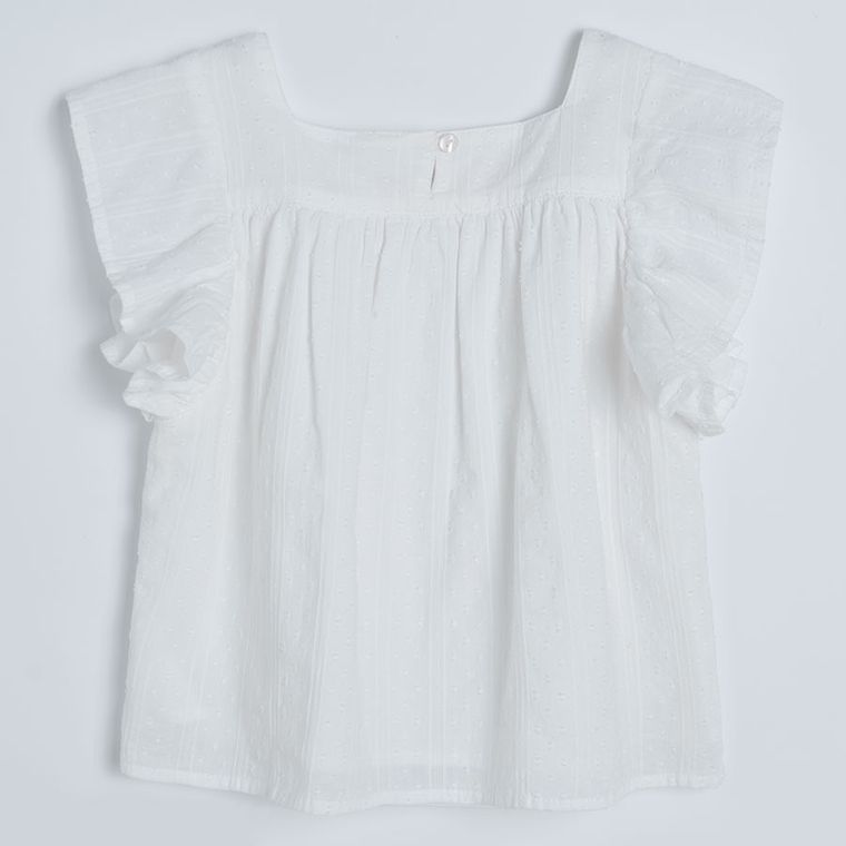 Cool Club, Bluza cu maneca scurta pentru fete, alb