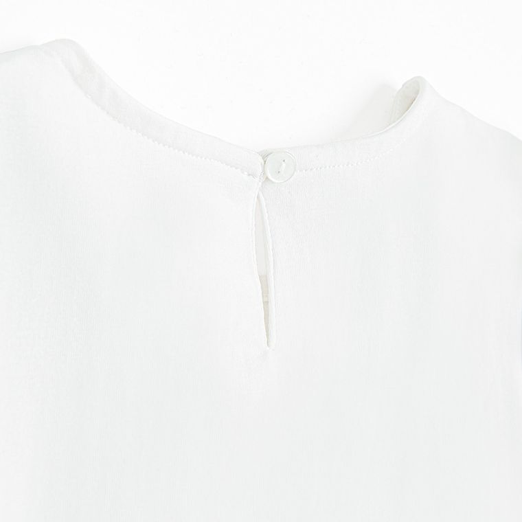 Cool Club, Bluza cu maneca scurta pentru fete, alb