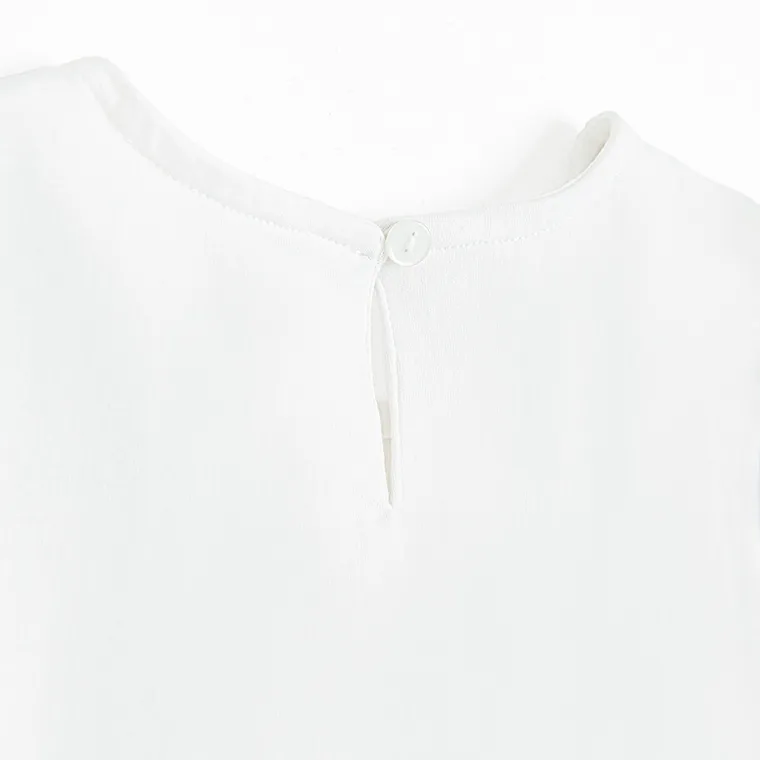 Cool Club, Bluza cu maneca scurta pentru fete, alb