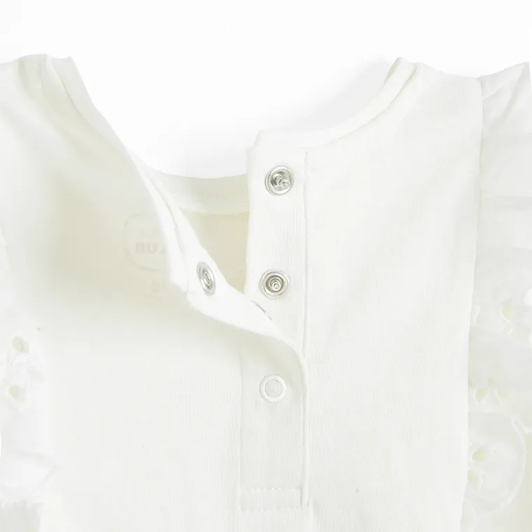 Cool Club, Bluza cu maneca scurta pentru fete, alb