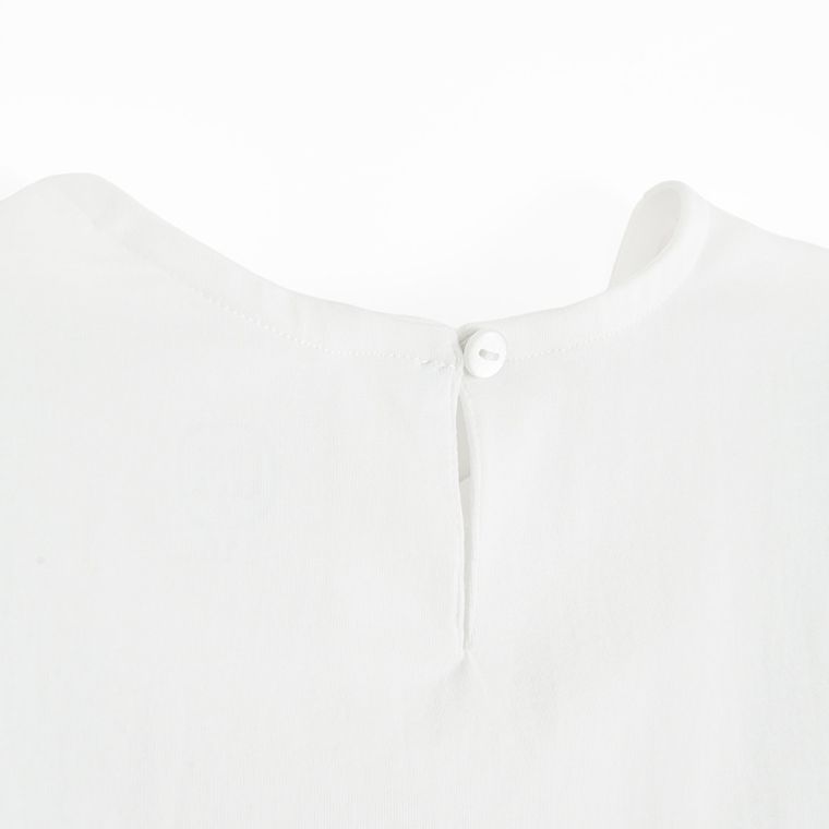 Cool Club, Bluza cu maneca scurta pentru fete, alb