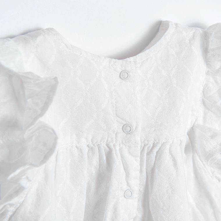 Cool Club, Bluza cu maneca scurta pentru fete, ecru