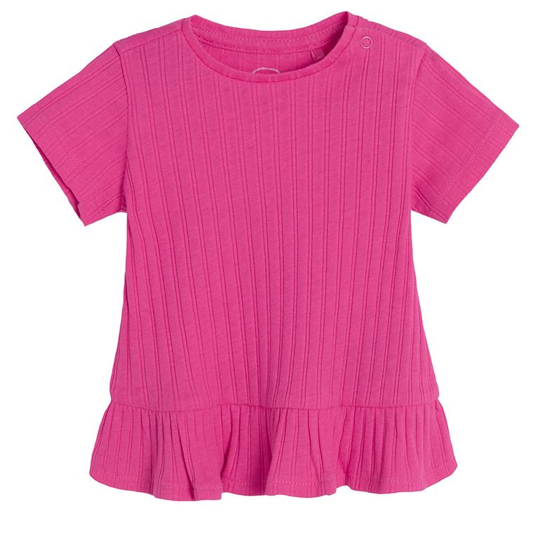 Cool Club, Bluza cu maneca scurta pentru fete, roz, set, 2 buc.