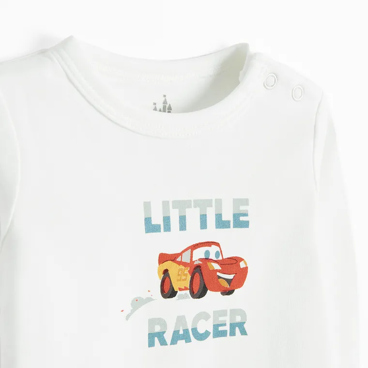 Cool Club, Body cu maneca lunga pentru baieti, mix, imprimeu Cars, set, 3 buc.