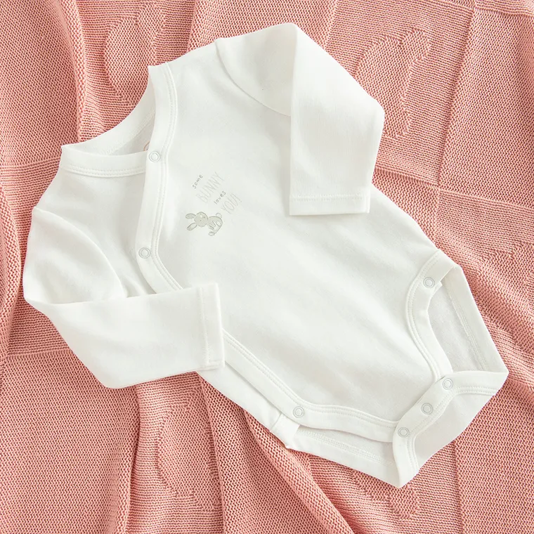 Cool Club, Body cu maneca lunga pentru bebelusi, alb, set, 3 buc.