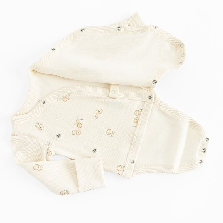 Cool Club, Body cu maneca lunga pentru bebelusi, din tricot striat, mix, set, 2 buc.