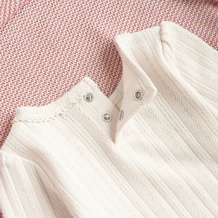 Cool Club, Body cu maneca lunga pentru fete, bej