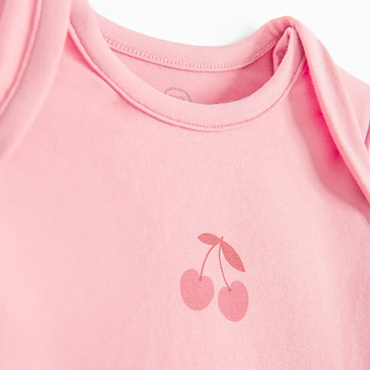 Cool Club, Body cu maneca lunga pentru fete, roz, set, 3 buc.