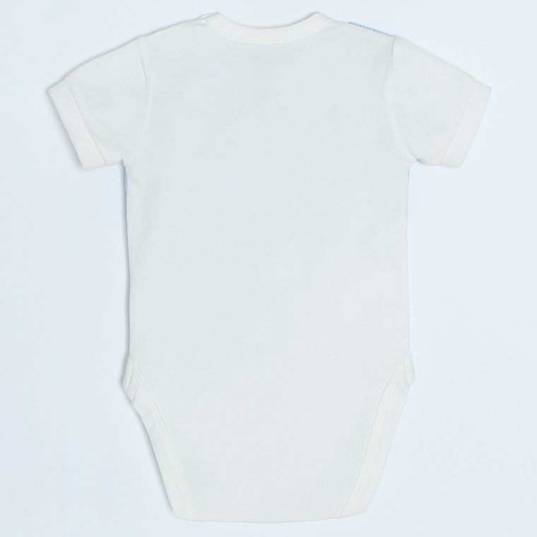 Cool Club, Body cu maneca scurta pentru baieti, alb