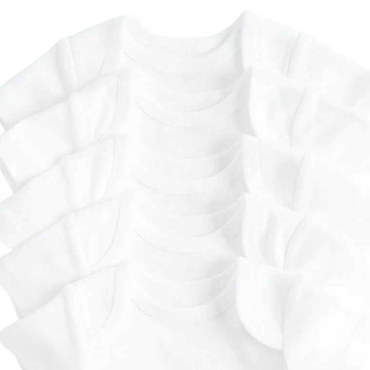 Cool Club, Body cu maneca scurta pentru baieti, alb, set, 5 buc.