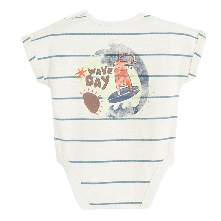 Cool Club, Body cu maneca scurta pentru baieti, bej