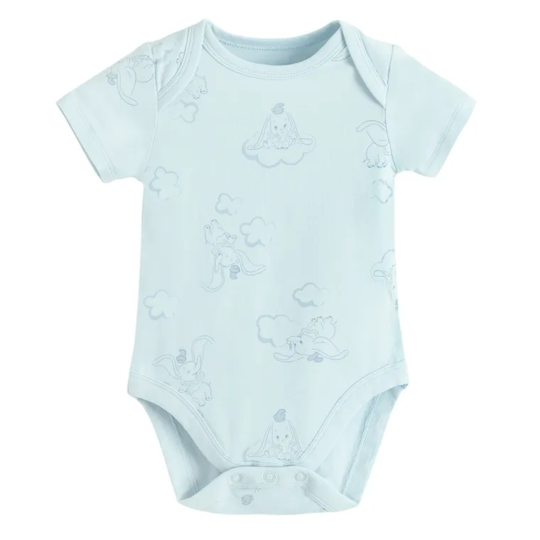 Cool Club, Body cu maneca scurta pentru baieti, mix, set, 4 buc., imprimeu Dumbo