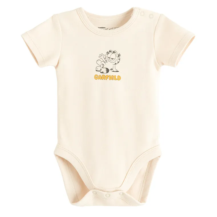 Cool Club, Body cu maneca scurta pentru baieti, mix, set, 4 buc., imprimeu Garfield