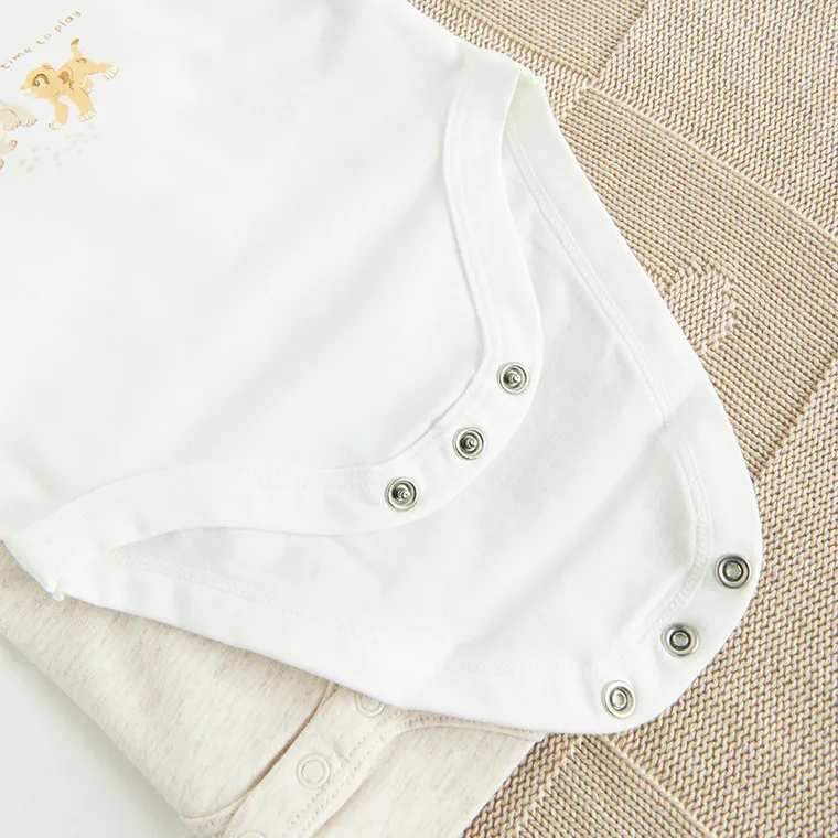 Cool Club, Body cu maneca scurta pentru baieti, mix, set, 4 buc., imprimeu Lion King