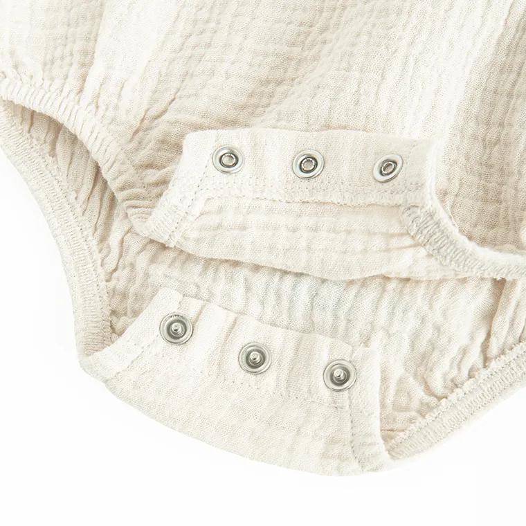 Cool Club, Body cu maneca scurta pentru baieti, muselina, bej